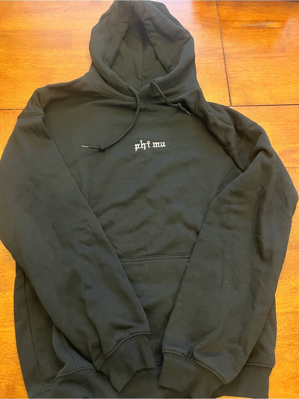 New Phi Mu Charles River Black Hoodie